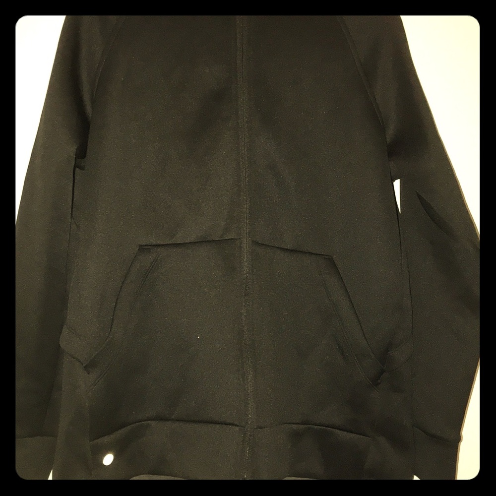 Black zip up, ribbed back
